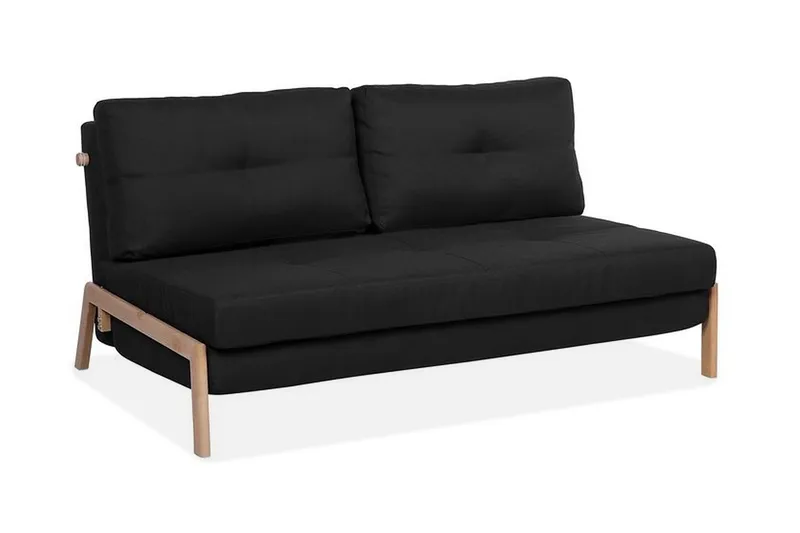 Edland Bäddsoffa 152 cm, Svart
