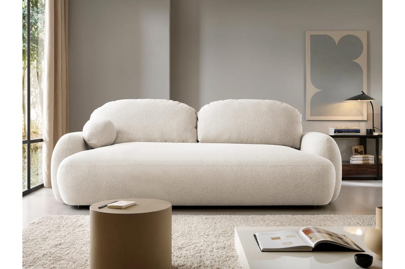 Efrem Bäddsoffa 3-sits - Beige - Möbler - Soffa - Bäddsoffa - 3 sits bäddsoffa
