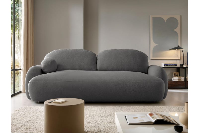 Efrem Bäddsoffa 3-sits - Grå - Möbler - Soffa - Bäddsoffa - 3 sits bäddsoffa