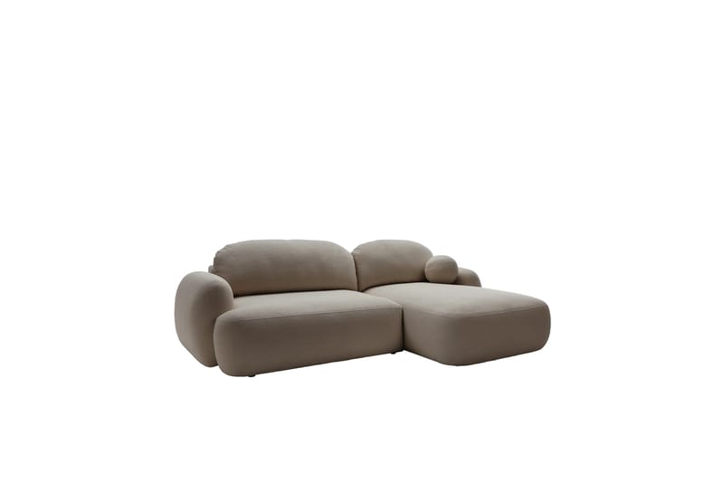 Efrem Bäddsoffa med Divan 3-sits i Bouclé - Brun - Möbler - Soffa - Bäddsoffa - Bäddsoffa divan