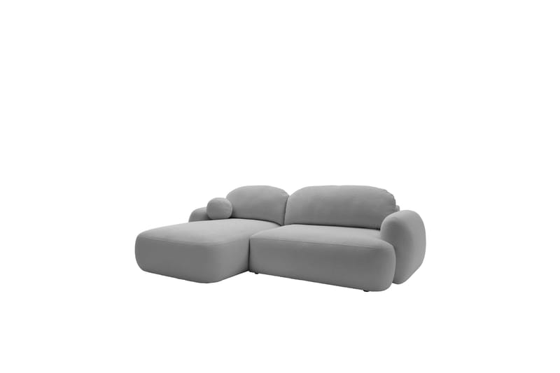 Efrem Bäddsoffa med Divan 3-sits i Bouclé - Ljusgrå - Möbler - Soffa - Bäddsoffa - Bäddsoffa divan