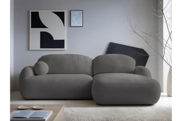 Efrem Bäddsoffa med Divan 3-sits i Bouclé - Mörkgrå - Möbler - Soffa - Bäddsoffa - Bäddsoffa divan