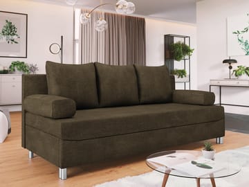 Eifion 3-sits Bäddsoffa - mörkbrun - Möbler - Soffa - Bäddsoffa - 3 sits bäddsoffa
