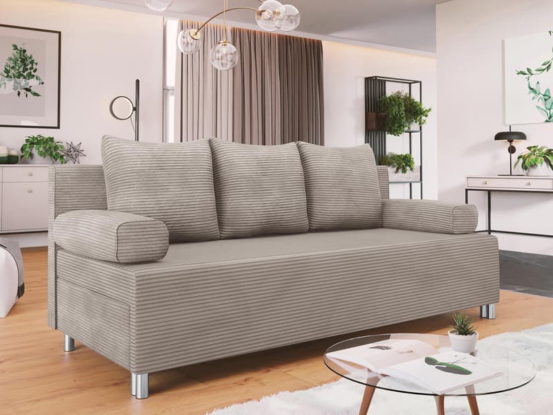 Eifion 3-sits Bäddsoffa med förvaring - Möbler - Soffa - Bäddsoffa - Bäddsoffa längsbäddad
