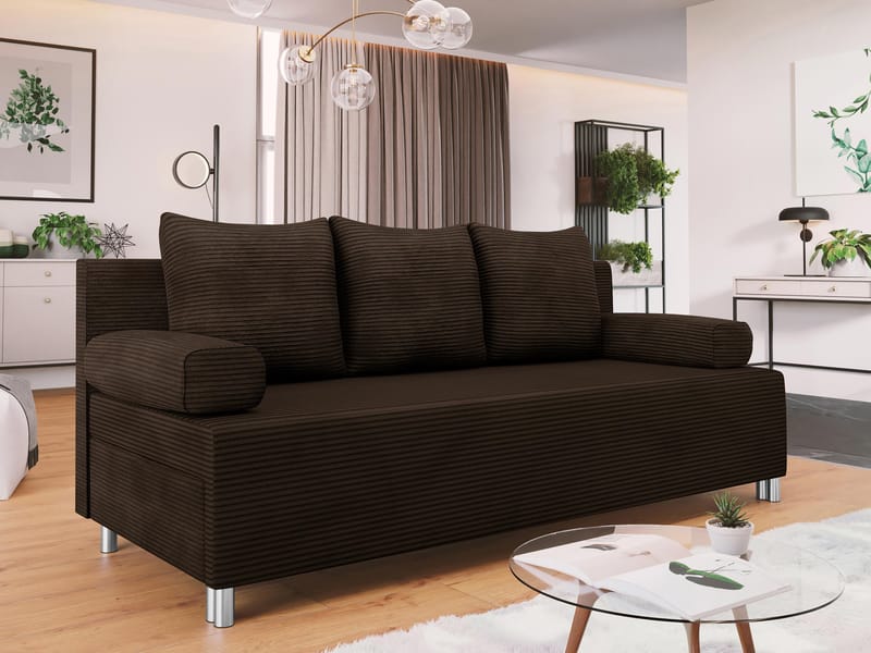 Eifion 3-sits Bäddsoffa med förvaring - Möbler - Soffa - Bäddsoffa - Bäddsoffa längsbäddad