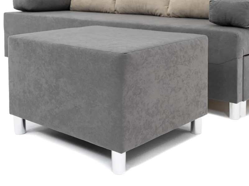 Eifion 3-sits Bäddsoffa med fotpall och förvaring - Möbler - Soffa - Bäddsoffa - Bäddsoffa längsbäddad