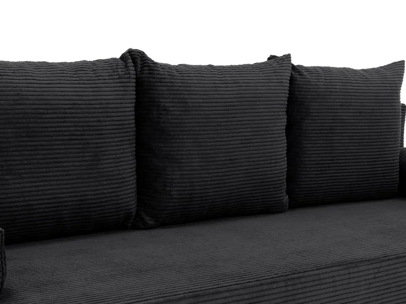 Eifion 3-sits Bäddsoffa med fotpall och förvaring - Möbler - Soffa - Bäddsoffa - Bäddsoffa längsbäddad