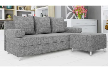 Eifion Bäddsoffa 3-sits - Grå - Möbler - Soffa - Bäddsoffa - 3 sits bäddsoffa