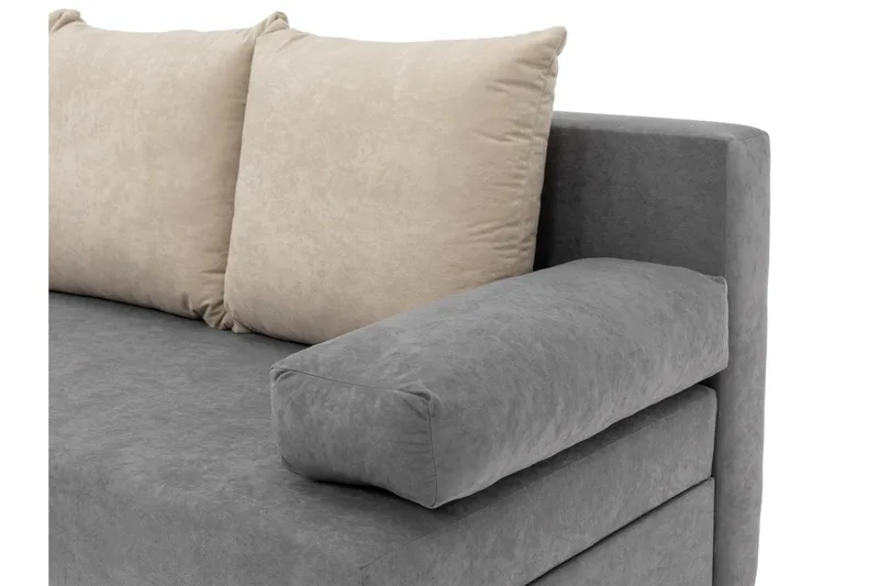 Eifion Bäddsoffa 3-sits - Mörkgrå - Möbler - Soffa - Bäddsoffa - 3 sits bäddsoffa