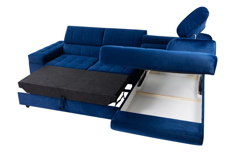 Elkind Hörnsoffa - Mörkgrön - Möbler - Soffa - Bäddsoffa - Bäddsoffa längsbäddad