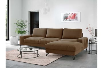 Emet Bäddsoffa med Divan 3-sits - Beige - Möbler - Soffa - Bäddsoffa - Bäddsoffa längsbäddad