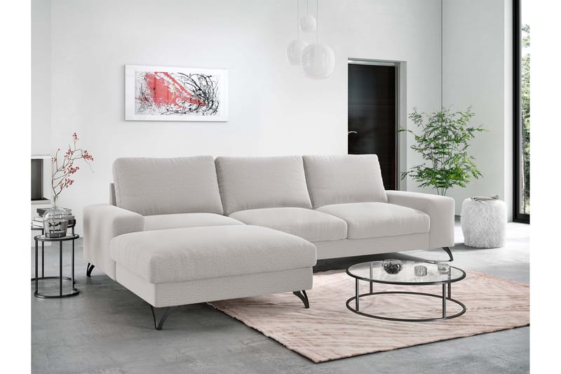 Emet Bäddsoffa med Divan 3-sits - Beige - Möbler - Soffa - Bäddsoffa - Bäddsoffa längsbäddad