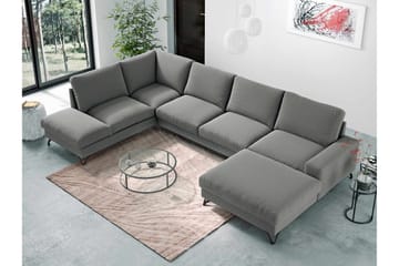 Emet Bäddsoffa med Divan och Schäslong 5-sits - Beige - Möbler - Soffa - Bäddsoffa - Bäddsoffa längsbäddad