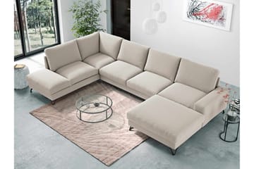 Emet Bäddsoffa med Divan och Schäslong 5-sits - Gul - Möbler - Soffa - Bäddsoffa - Bäddsoffa längsbäddad