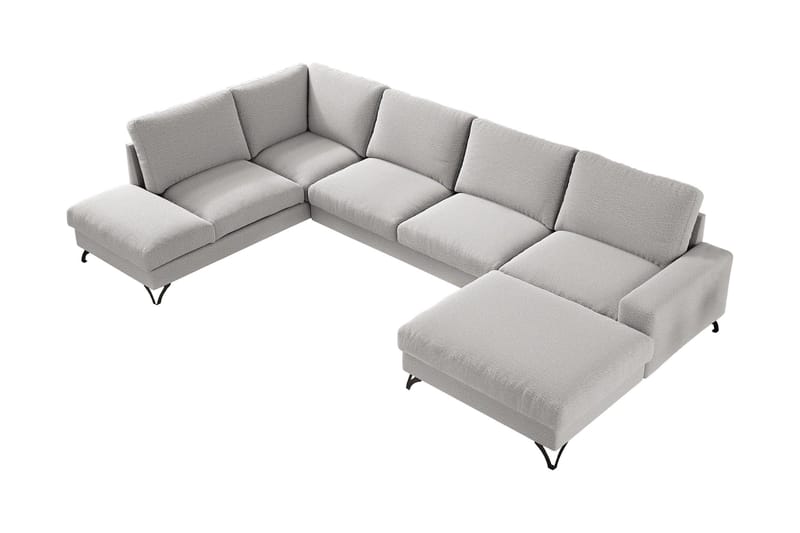 Emet Bäddsoffa med Divan och Schäslong 5-sits, Gul