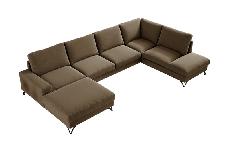 Emet Bäddsoffa med Divan och Schäslong 5-sits, Vit