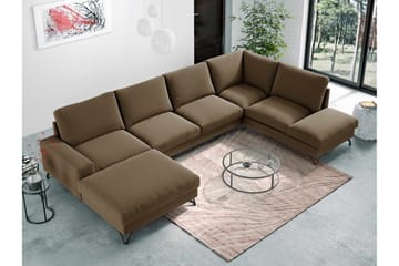 Emet Bäddsoffa med Divan och Schäslong 5-sits - Vit - Möbler - Soffa - Bäddsoffa - Bäddsoffa längsbäddad
