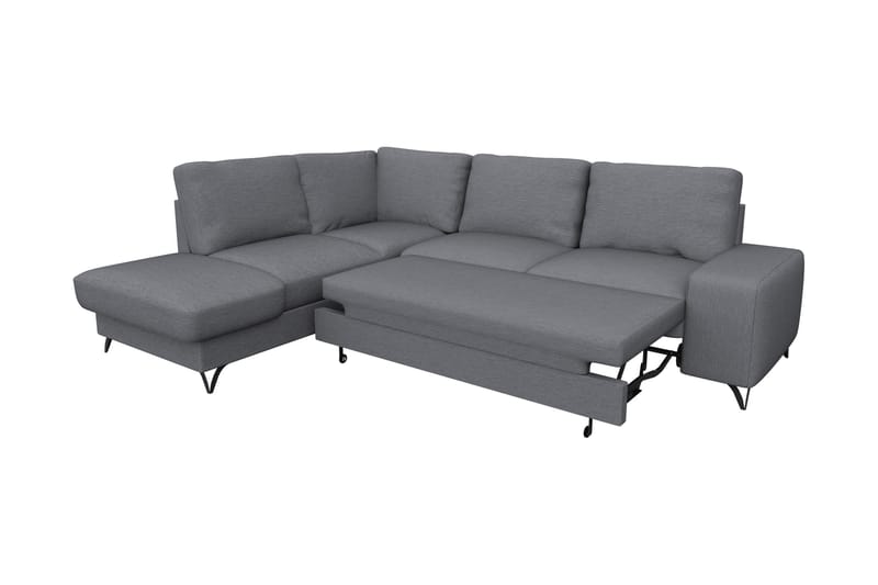 Emet Bäddsoffa med Schäslong 4-sits - Gul - Möbler - Soffa - Bäddsoffa - Bäddsoffa längsbäddad