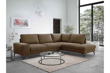 Emet Bäddsoffa med Schäslong 4-sits - Gul - Möbler - Soffa - Bäddsoffa - Bäddsoffa längsbäddad