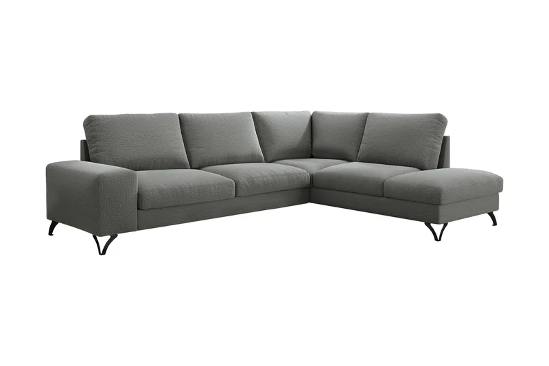 Emet Bäddsoffa med Schäslong 4-sits, Ljusbrun
