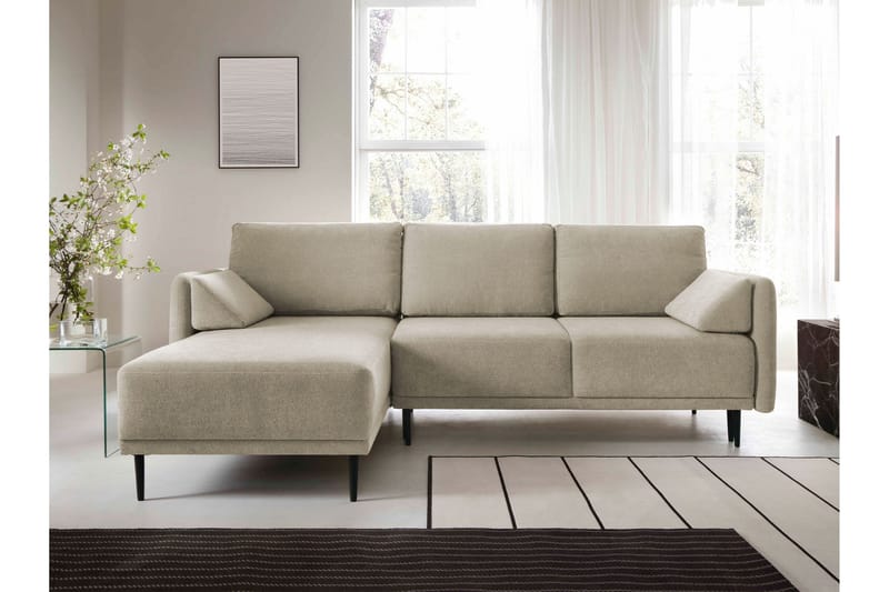Enaya Bäddsoffa m. Divan 3-sits - Beige - Möbler - Soffa - Bäddsoffa - Bäddsoffa divan