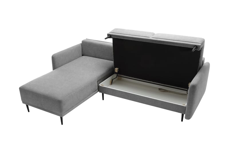 Enaya Bäddsoffa m. Divan 3-sits - Grå - Möbler - Soffa - Bäddsoffa - Bäddsoffa divan