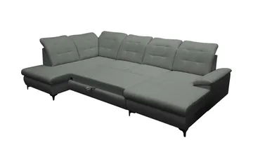Enzo Bäddsoffa med Divan och Schäslong 4-sits - Beige - Möbler - Soffa - Bäddsoffa - Bäddsoffa divan
