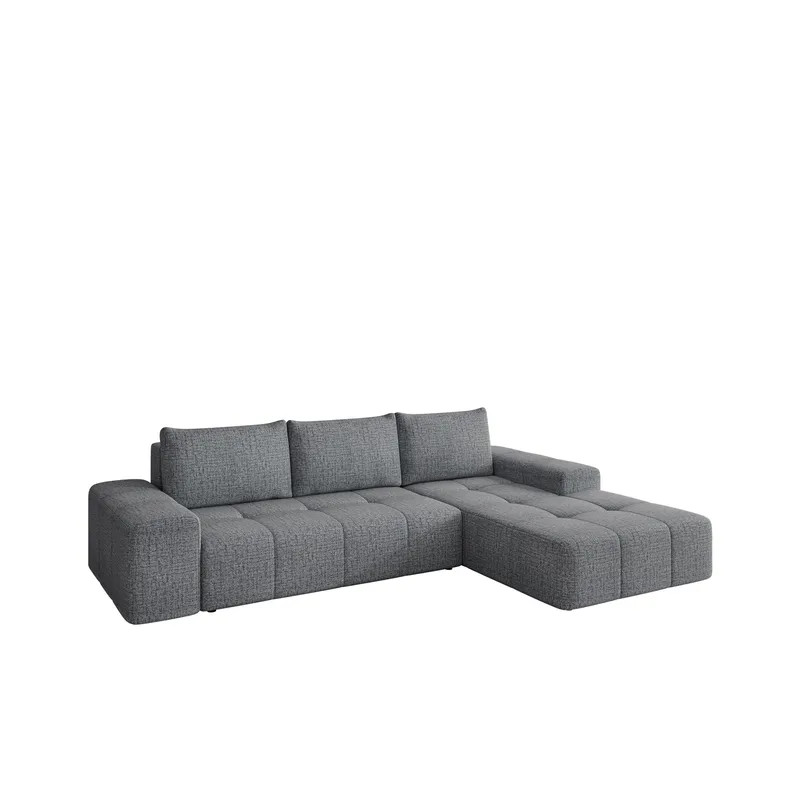 Falor 3-sits Bäddsoffa med divan Högervänd - grå - Möbler - Soffa - Bäddsoffa - Hörnbäddsoffa