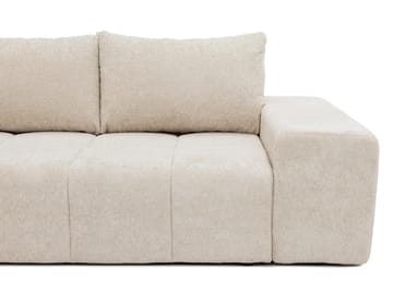 Falor 3-sits Bäddsoffa med divan Vänstervänd - Beige - Möbler - Soffa - Bäddsoffa - Hörnbäddsoffa