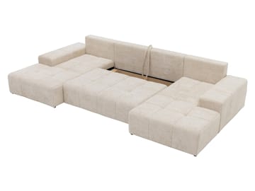 Falor 5-sits U-formad bäddsoffa - Beige - Möbler - Soffa - Bäddsoffa - Hörnbäddsoffa