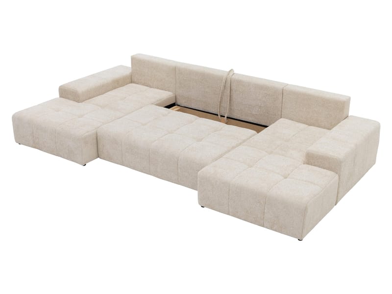 Falor 5-sits U-formad bäddsoffa - Beige - Möbler - Soffa - Bäddsoffa - Hörnbäddsoffa