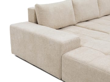 Falor 5-sits U-formad bäddsoffa - Beige - Möbler - Soffa - Bäddsoffa - Hörnbäddsoffa