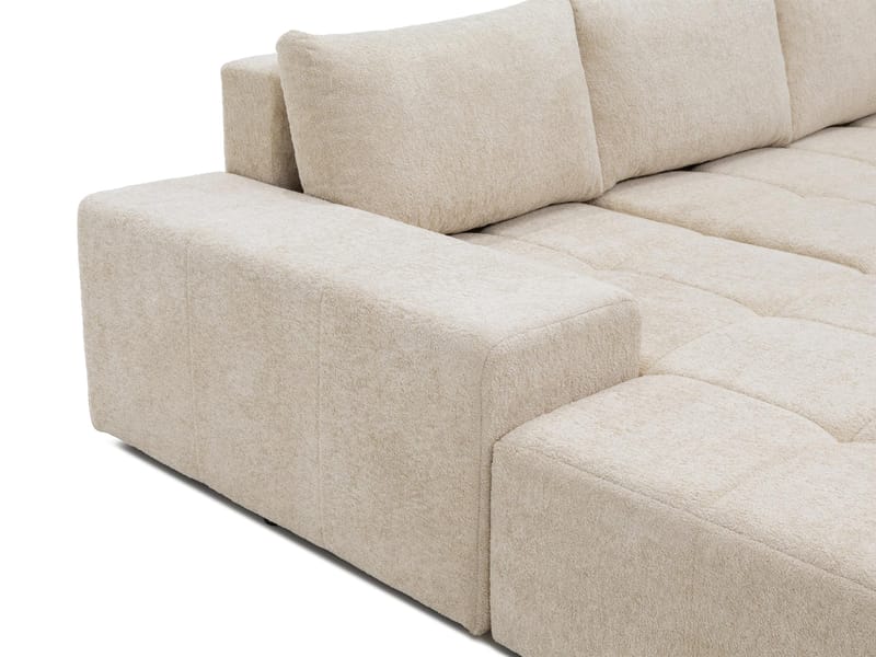 Falor 5-sits U-formad bäddsoffa - Beige - Möbler - Soffa - Bäddsoffa - Hörnbäddsoffa