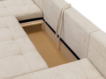 Falor 5-sits U-formad bäddsoffa - Beige - Möbler - Soffa - Bäddsoffa - Hörnbäddsoffa