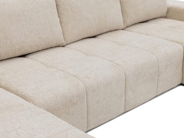 Falor 5-sits U-formad bäddsoffa - Benvit - Möbler - Soffa - Bäddsoffa - Hörnbäddsoffa