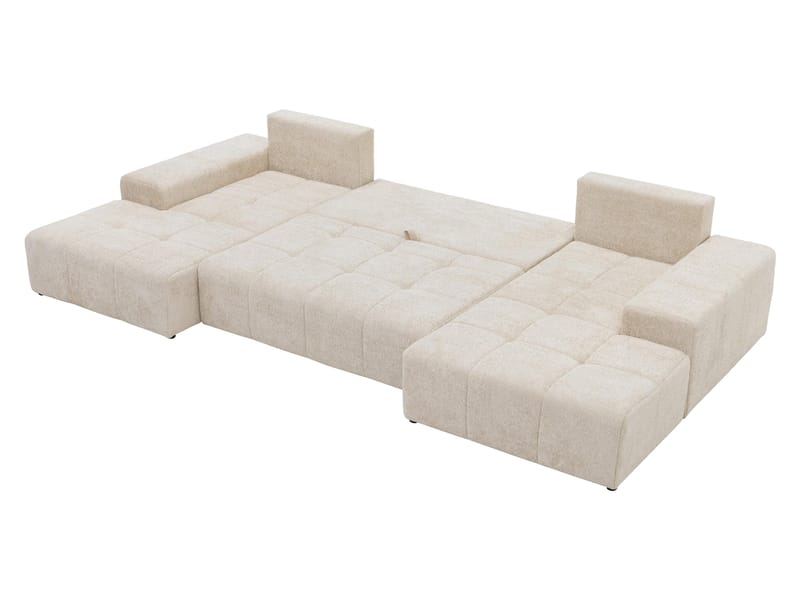 Falor 5-sits U-formad bäddsoffa - Benvit - Möbler - Soffa - Bäddsoffa - Hörnbäddsoffa