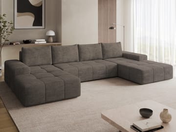 Falor 5-sits U-formad bäddsoffa - Brun - Möbler - Soffa - Bäddsoffa - Hörnbäddsoffa