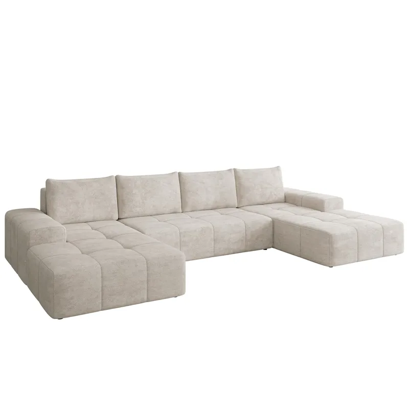 Falor 5-sits U-formad bäddsoffa - Ljusbeige - Möbler - Soffa - Bäddsoffa - Hörnbäddsoffa