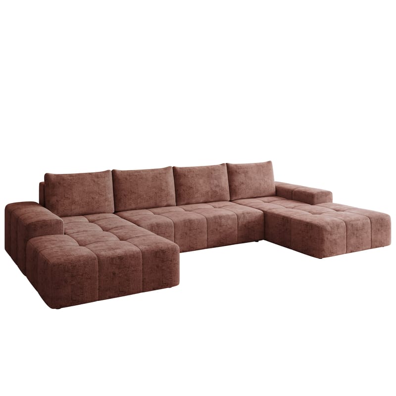 Falor 5-sits U-formad bäddsoffa - rosa - Möbler - Soffa - Bäddsoffa - Hörnbäddsoffa