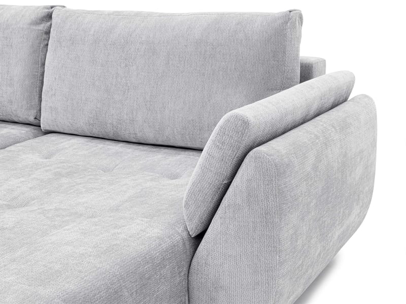 Faro 4-sits U-Bäddsoffa med förvaring - Brun - Möbler - Soffa - Bäddsoffa - Hörnbäddsoffa