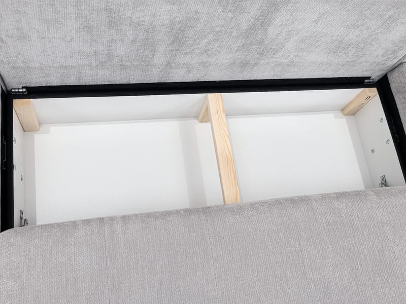Faro 4-sits U-Bäddsoffa med förvaring - Brun - Möbler - Soffa - Bäddsoffa - Hörnbäddsoffa
