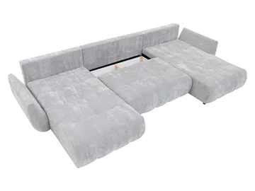 Faro 4-sits U-Bäddsoffa med förvaring - Grön - Möbler - Soffa - Bäddsoffa - Hörnbäddsoffa