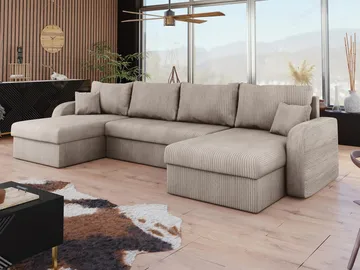 Faro 4-sits U-Bäddsoffa med förvaring - Möbler - Soffa - Bäddsoffa - Hörnbäddsoffa