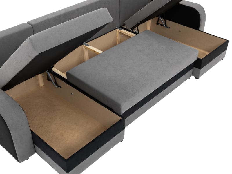 Faro 4-sits U-Bäddsoffa med förvaring - Möbler - Soffa - Bäddsoffa - Hörnbäddsoffa