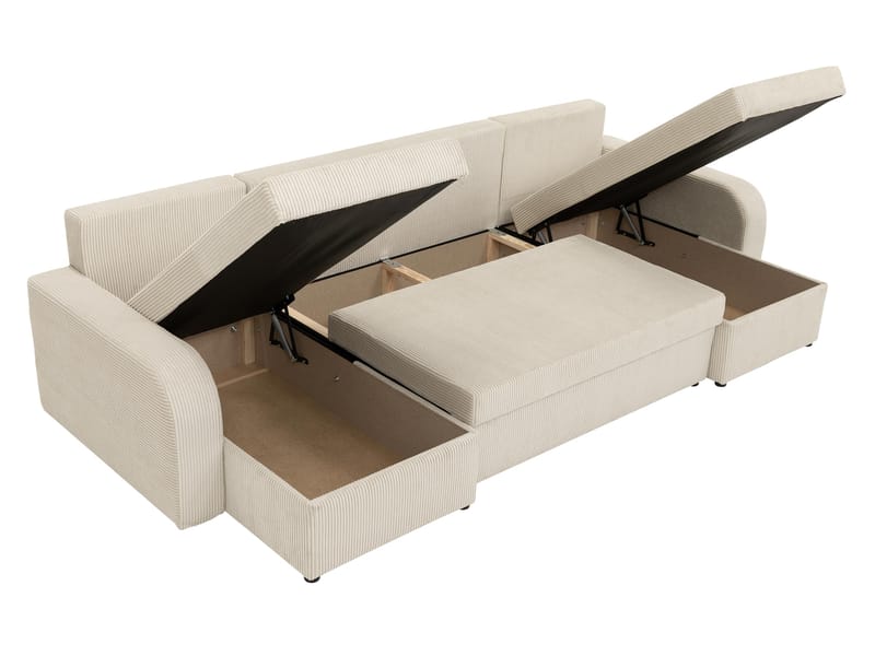 Faro 4-sits U-Bäddsoffa med förvaring - Möbler - Soffa - Bäddsoffa - Hörnbäddsoffa