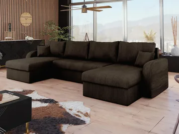 Faro 4-sits U-Bäddsoffa med förvaring - Möbler - Soffa - Bäddsoffa - Hörnbäddsoffa