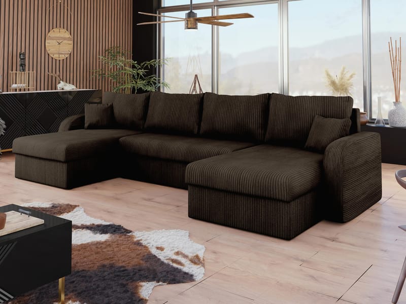 Faro 4-sits U-Bäddsoffa med förvaring - Möbler - Soffa - Bäddsoffa - Hörnbäddsoffa