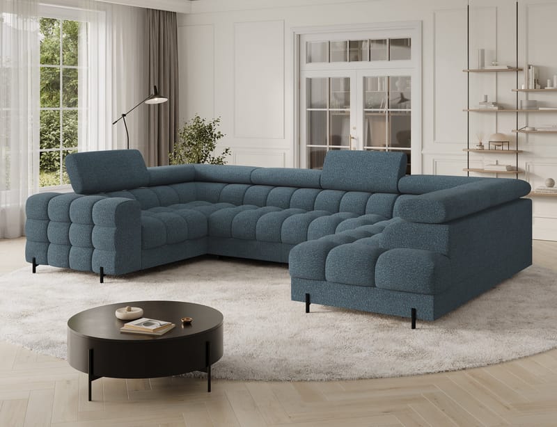 Fectory 6-sits Bubblig Hörnbäddsoffa med Schäslong och förvaring Höger - Jaffray 40 - Möbler - Soffa - Bäddsoffa - Hörnbäddsoffa