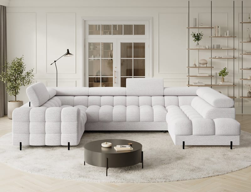 Fectory 6-sits Bubblig Hörnbäddsoffa med Schäslong och förvaring Höger - Royal 01 - Möbler - Soffa - Bäddsoffa - Hörnbäddsoffa