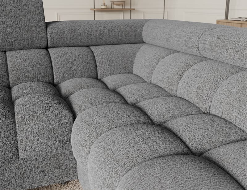 Fectory 6-sits Bubblig Hörnbäddsoffa med Schäslong och förvaring Höger - Royal 03 - Möbler - Soffa - Bäddsoffa - Hörnbäddsoffa